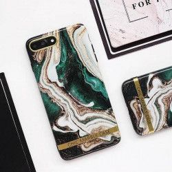 ETUI CHIC MARBLE MARMUR IPHONE 7 4.7" ZIELONY