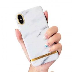 ETUI CHIC MARBLE MARMUR IPHONE X/XS BIAŁY