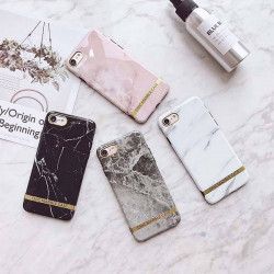 ETUI CHIC MARBLE MARMUR IPHONE X/XS CZARNY