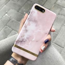 ETUI CHIC MARBLE MARMUR IPHONE X/XS RÓŻOWY