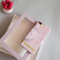 ETUI CHIC MARBLE MARMUR IPHONE X/XS RÓŻOWY