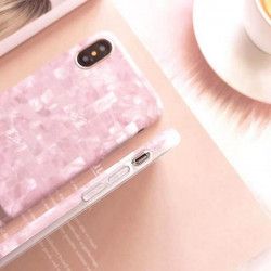 ETUI CHIC MARBLE MARMUR IPHONE X/XS RÓŻOWY wzór1