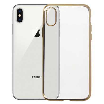 ETUI GUMA HYBRID IPHONE X/XS ZŁOTY