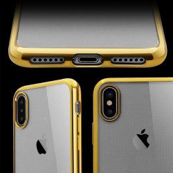 ETUI GUMA HYBRID IPHONE X/XS ZŁOTY