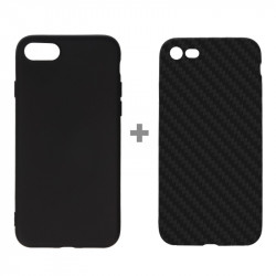 ETUI SMOOTH CARBON NA TELEFON APPLE iPhone XS Max CZARNY