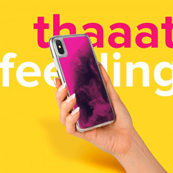 ETUI LIQUID NEON NA TELEFON IPHONE X / XS POMARAŃCZOWY