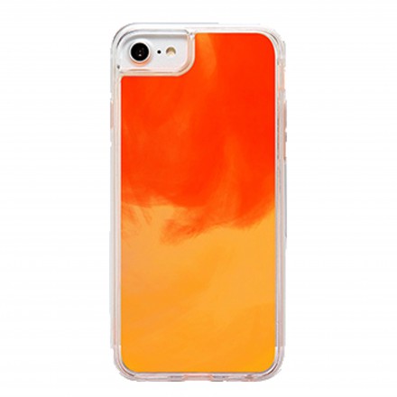 ETUI LIQUID NEON NA TELEFON IPHONE 6 / 6S POMARAŃCZOWY