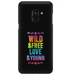 ETUI NA TELEFON SAMSUNG GALAXY A8 PLUS 2018 NEON MIENIĄCE SIĘ ZLR111