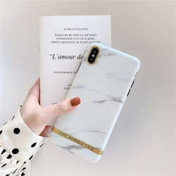 ETUI CHIC MARBLE MARMUR NA TELEFON IPHONE 7 4.7" BIAŁY