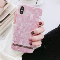 ETUI CHIC MARBLE MARMUR NA TELEFON IPHONE 11 PRO MAX RÓŻOWY WZ1