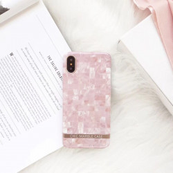 ETUI CHIC MARBLE MARMUR NA TELEFON IPHONE 11 PRO MAX RÓŻOWY WZ1