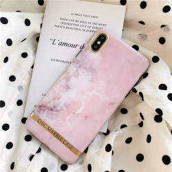 ETUI CHIC MARBLE MARMUR NA TELEFON IPHONE XR RÓŻOWY