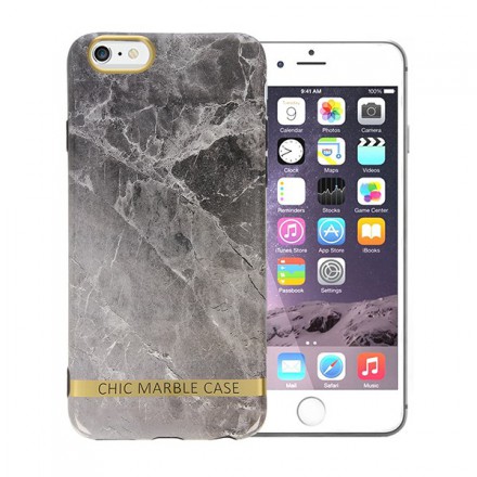 ETUI CHIC MARBLE MARMUR NA TELEFON IPHONE 6 PLUS / 6S PLUS SZARY