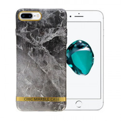 ETUI CHIC MARBLE MARMUR NA TELEFON IPHONE 7 PLUS / 8 PLUS SZARY