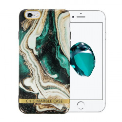 ETUI CHIC MARBLE MARMUR NA TELEFON IPHONE 6 / 6S ZIELONY