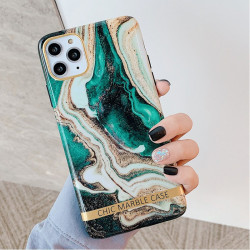 ETUI CHIC MARBLE MARMUR NA TELEFON IPHONE 6 / 6S ZIELONY