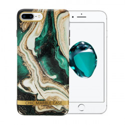 ETUI CHIC MARBLE MARMUR NA TELEFON IPHONE 7 PLUS / 8 PLUS ZIELONY