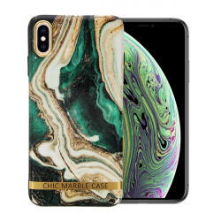 ETUI CHIC MARBLE MARMUR NA TELEFON IPHONE X / XS ZIELONY