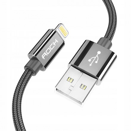 KABEL USB ROCK IPHONE 5G CZARNY