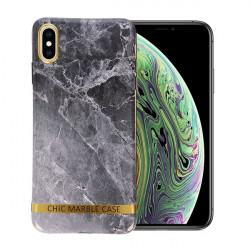 ETUI CHIC MARBLE MARMUR NA TELEFON IPHONE X / XS SZARY