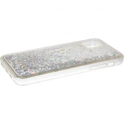 ETUI LIQUID SPARKLE NA TELEFON IPHONE 11 PRO MAX 6,5" SREBRNY