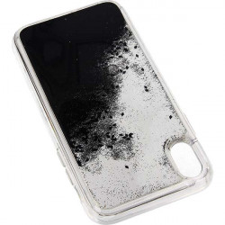 ETUI LIQUID SPARKLE NA TELEFON IPHONE XR CZARNY