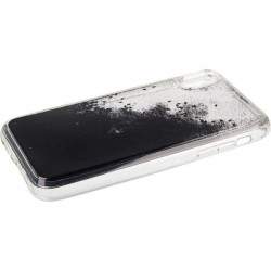 ETUI LIQUID SPARKLE NA TELEFON IPHONE XR CZARNY