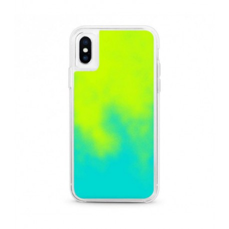 ETUI LIQUID NEON NA TELEFON IPHONE X/XS ZIELONY