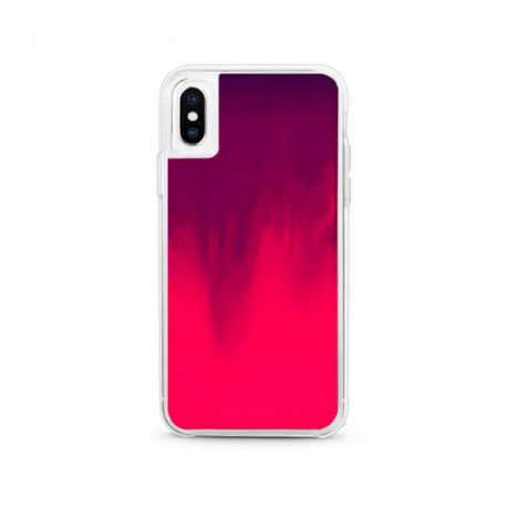 ETUI LIQUID NEON NA TELEFON IPHONE XS MAX RÓŻOWY