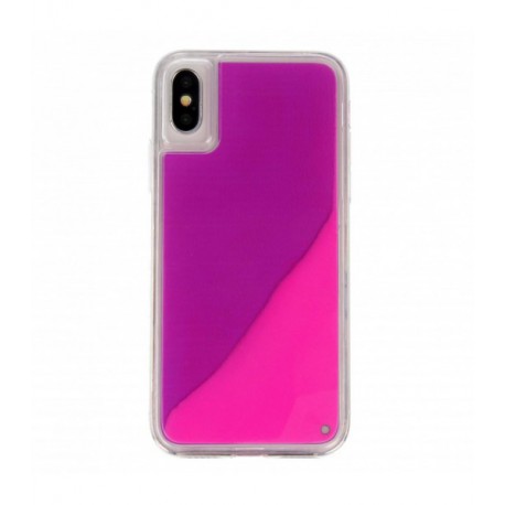 ETUI LIQUID NEON NA TELEFON IPHONE X / XS RÓŻOWY