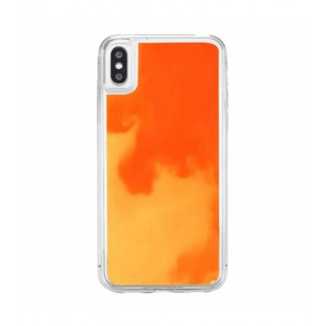 ETUI LIQUID NEON NA TELEFON IPHONE X / XS POMARAŃCZOWY