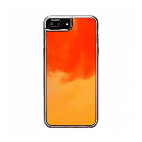 ETUI LIQUID NEON NA TELEFON IPHONE 7 PLUS / 8 PLUS POMARAŃCZOWY