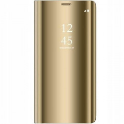 ETUI BOOK CLEAR VIEW NA TELEFON SAMSUNG GALAXY A51 ZŁOTY