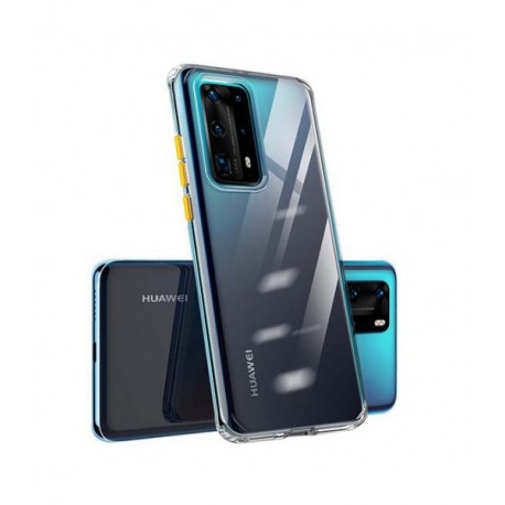 ETUI CLEAR CRYSTAL NA TELEFON HUAWEI P40 PRO ŻÓŁTY