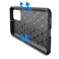 ETUI CARBON NA TELEFON HUAWEI Y7 2019 CZARNY