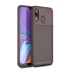 ETUI CARBON NA TELEFON HUAWEI Y5 2019 BRĄZOWY