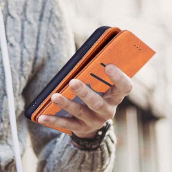 ETUI BOOK MAGNET SKÓRA NA TELEFON APPLE IPHONE 11 BRĄZOWY