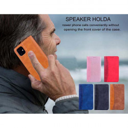 ETUI BOOK MAGNET SKÓRA NA TELEFON APPLE IPHONE 11 GRANATOWY