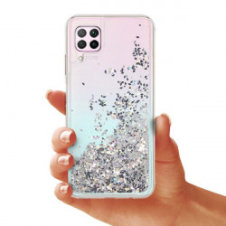 ETUI LIQUID SPARKLE NA TELEFON HUAWEI P40 LITE SREBRNY