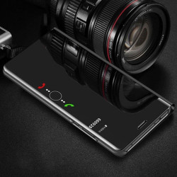 ETUI BOOK CLEAR VIEW NA TELEFON HUAWEI Y7 2019 CZARNY