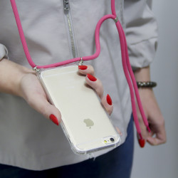 ETUI CROSSBODY NA TELEFON XIAOMI REDMI 6 RÓŻOWY