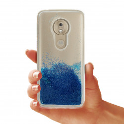 ETUI LIQUID PEARL NA TELEFON MOTOROLA MOTO G7 PLAY NIEBIESKI