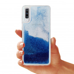 ETUI LIQUID PEARL NA TELEFON SAMSUNG GALAXY A70 NIEBIESKI