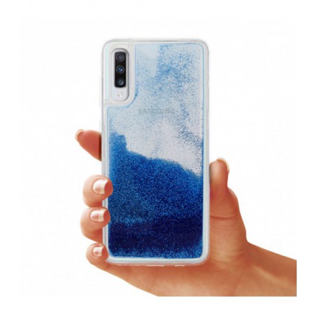 ETUI LIQUID PEARL NA TELEFON SAMSUNG GALAXY A70 NIEBIESKI