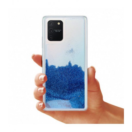 ETUI LIQUID PEARL NA TELEFON SAMSUNG GALAXY A91 / S10 LITE NIEBIESKI