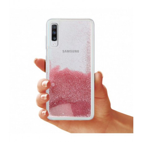 ETUI LIQUID PEARL NA TELEFON SAMSUNG GALAXY A70 ROSE GOLD