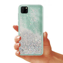 ETUI LIQUID SPARKLE NA TELEFON HUAWEI Y5P SREBRNY