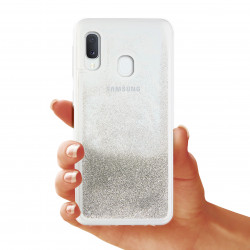 ETUI LIQUID PEARL NA TELEFON SAMSUNG GALAXY A20E SREBRNY
