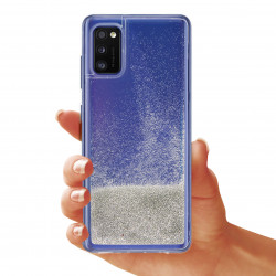 ETUI LIQUID PEARL NA TELEFON SAMSUNG GALAXY A41 SREBRNY