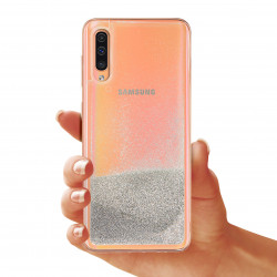 ETUI LIQUID PEARL NA TELEFON SAMSUNG GALAXY A50 SREBRNY